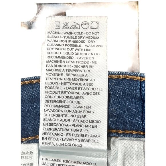 Levis 511 Mens Slim Fit Jeans W34 L30 Stretch Denim Blue 36j - Picture 7 of 8